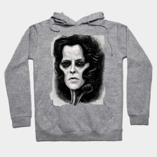 Sigourney Weaver Giger Style Hoodie